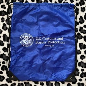 🌻 5/$15 DHS Border patrol drawstring backpack NWOT